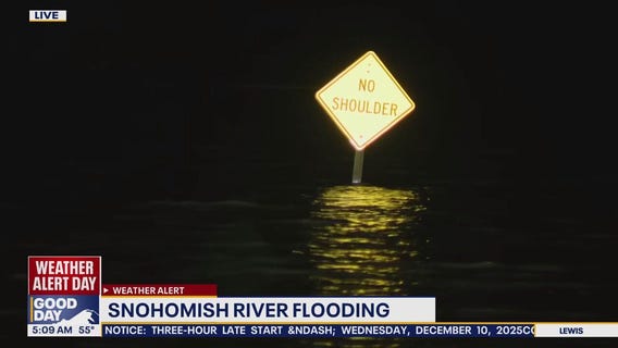 Tracking flooding stages of Snohomish River in WA