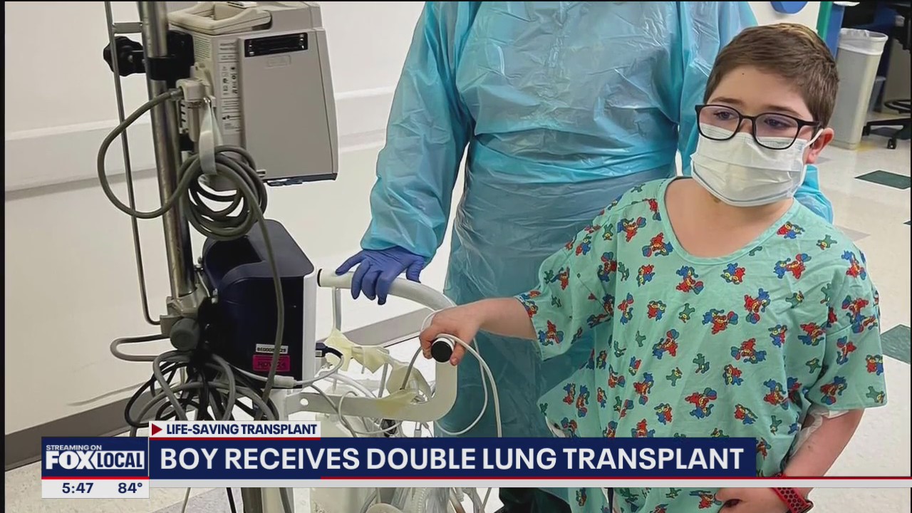Boy, 10, receives double lung transplant