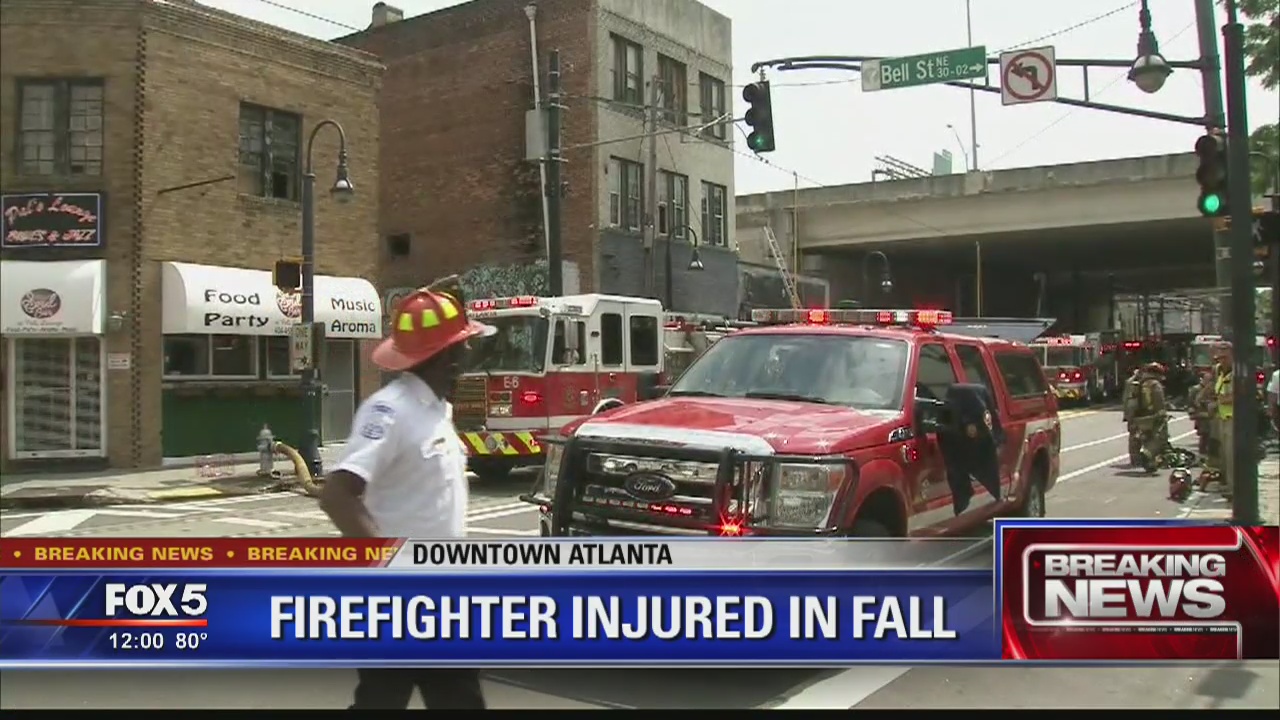Firefighter injured in fall | FOX 5 Atlanta