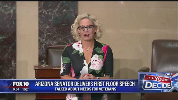 Arizona senator delivers first floor speech
