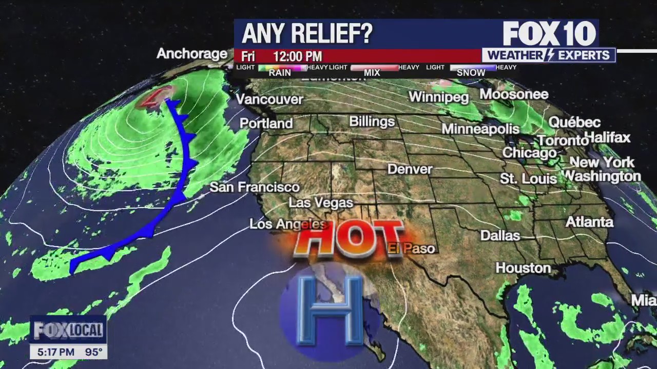 5 p.m. Weather Forecast - 10/24/24