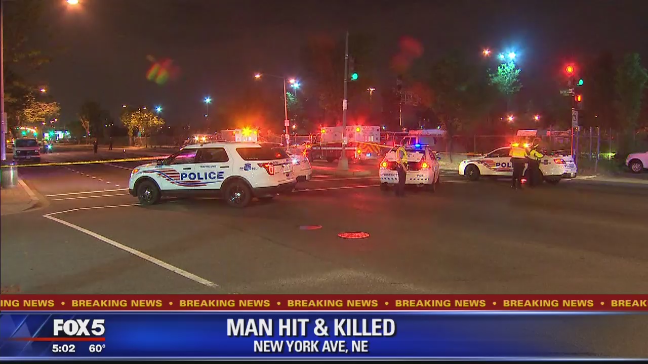 Man struck and killed by vehicle in Northeast DC | FOX 5 DC