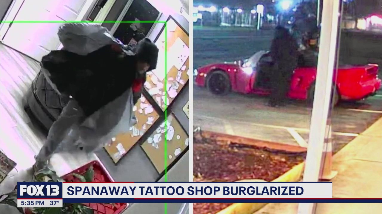 Spanaway tattoo shop burglarized