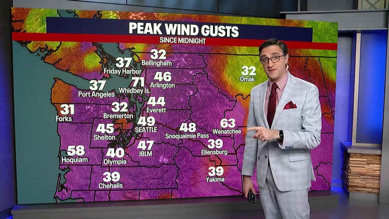 Seattle weather: Scattered showers by Wednesday afternoon