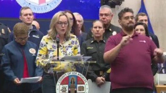 Supervisor Barger gives update on wildfires