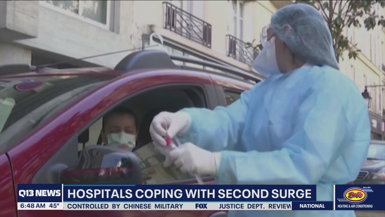 Hospitals coping with second surge