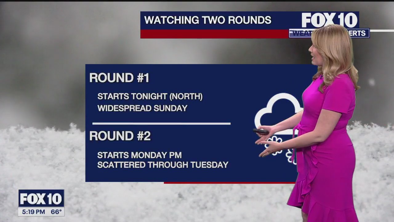 5 p.m. Weather Forecast - 1/20/24