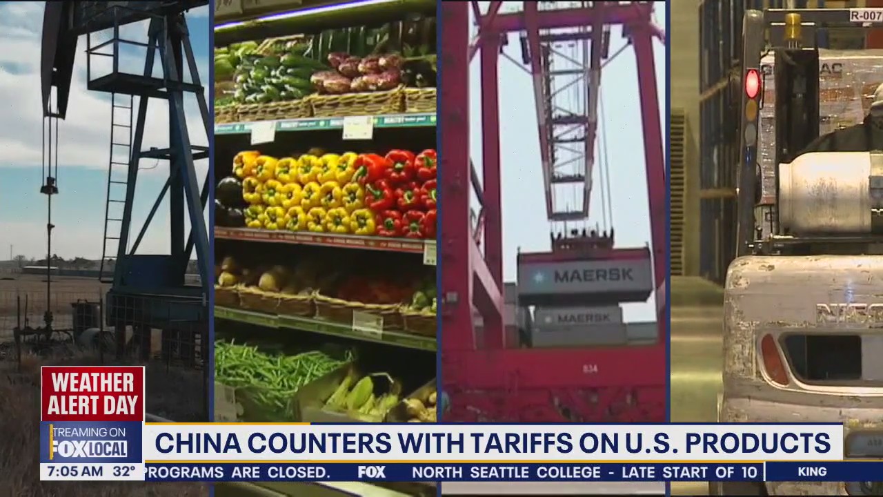 China counters with tariffs on US products