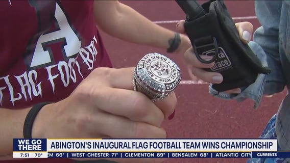 Abington girls flag football team wins championship