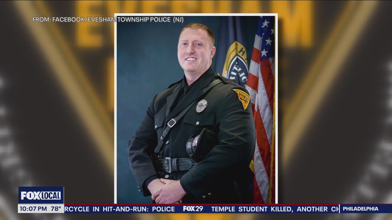 Evesham police officer honored for rescuing couple from an apartment fire