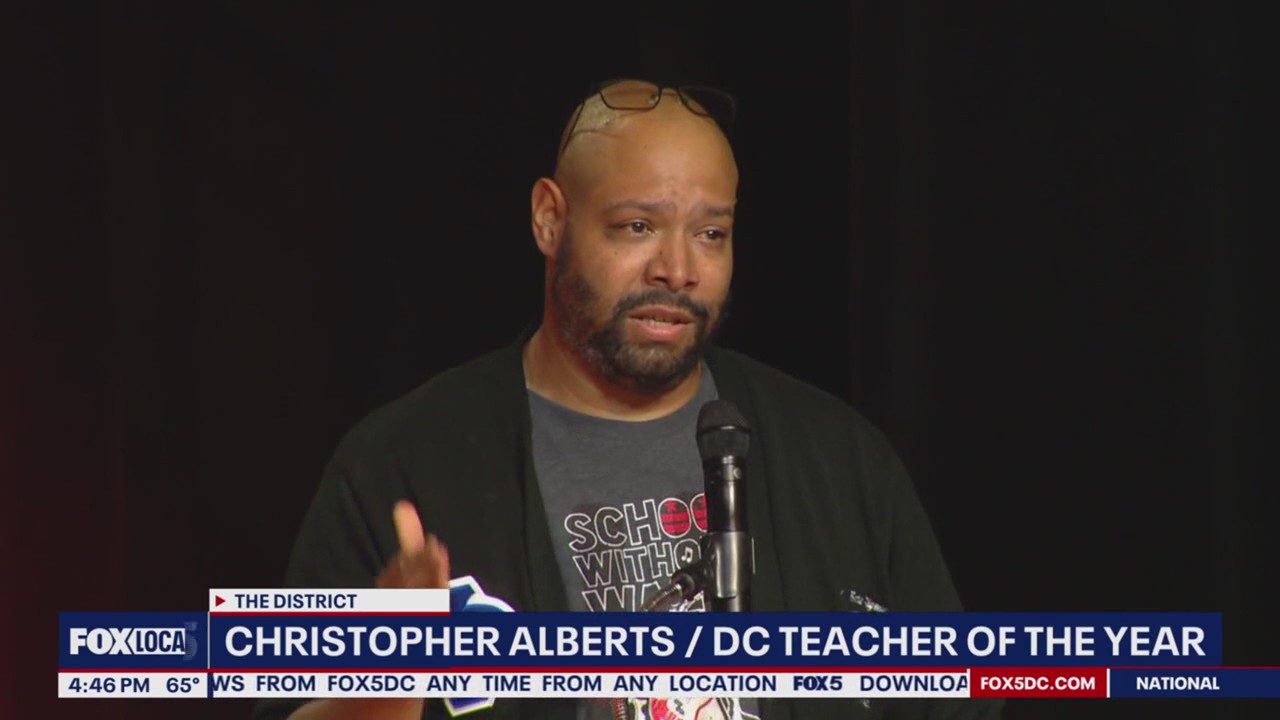 Christopher Alberts named D.C. Teacher of the Year