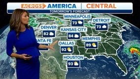 Central Region forecast: Upper 50s for Minneapolis through Santa Fe