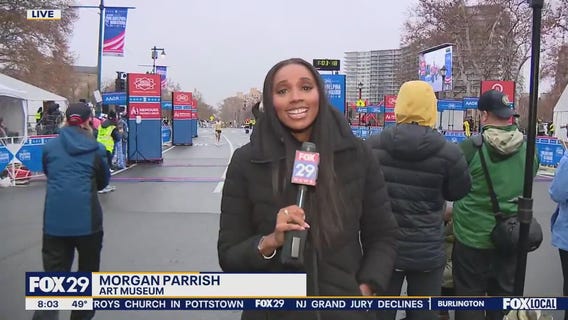 2025 Philadelphia Marathon Weekend: Half-marathon, 8K runners hit the streets in the rain