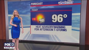 Tampa weather | Heat advisory continues on Tuesday