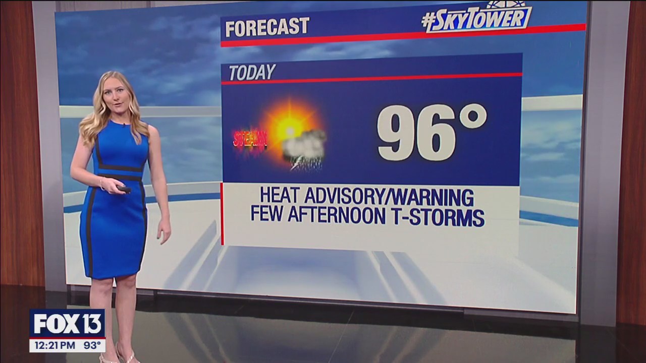 Tampa weather | Heat advisory continues on Tuesday