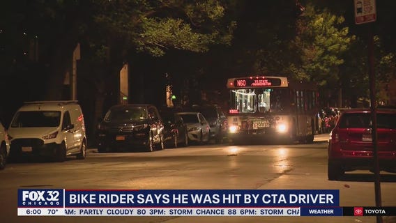 Cyclist in severe condition after crashing into a CTA bus in Little Italy