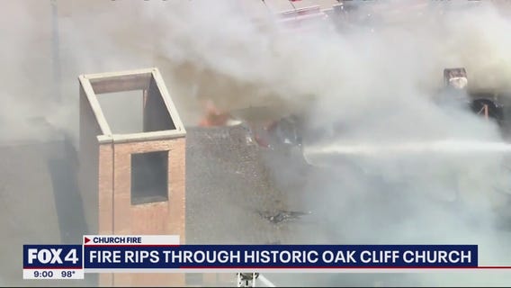 Fire damages historic Dallas church in East Oak Cliff