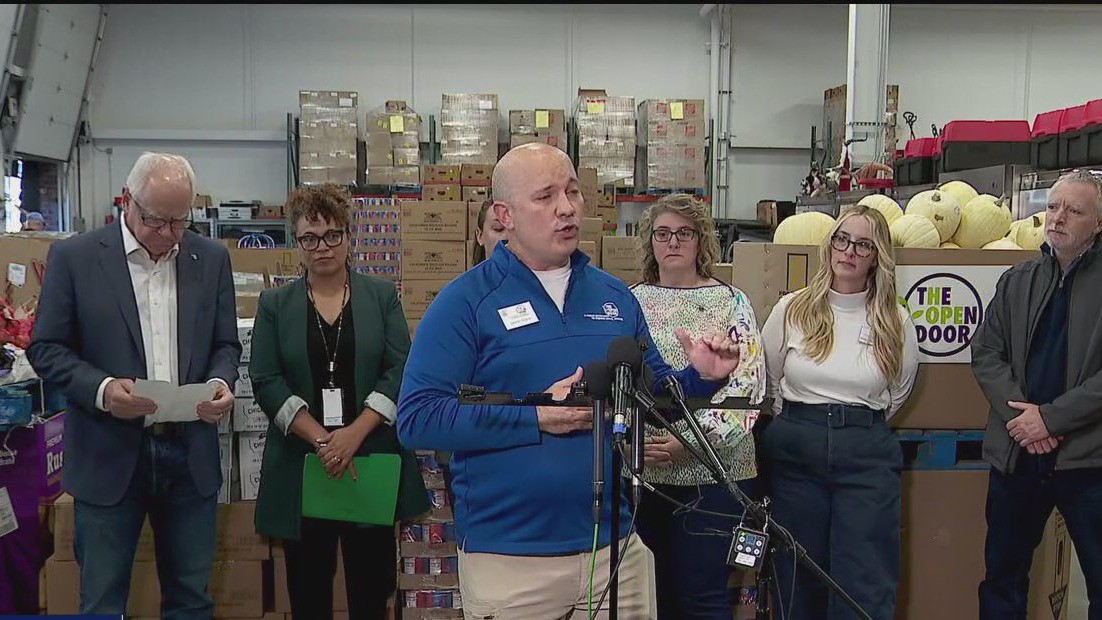 Gov. Walz unveils $4 million for Minnesota food shelves