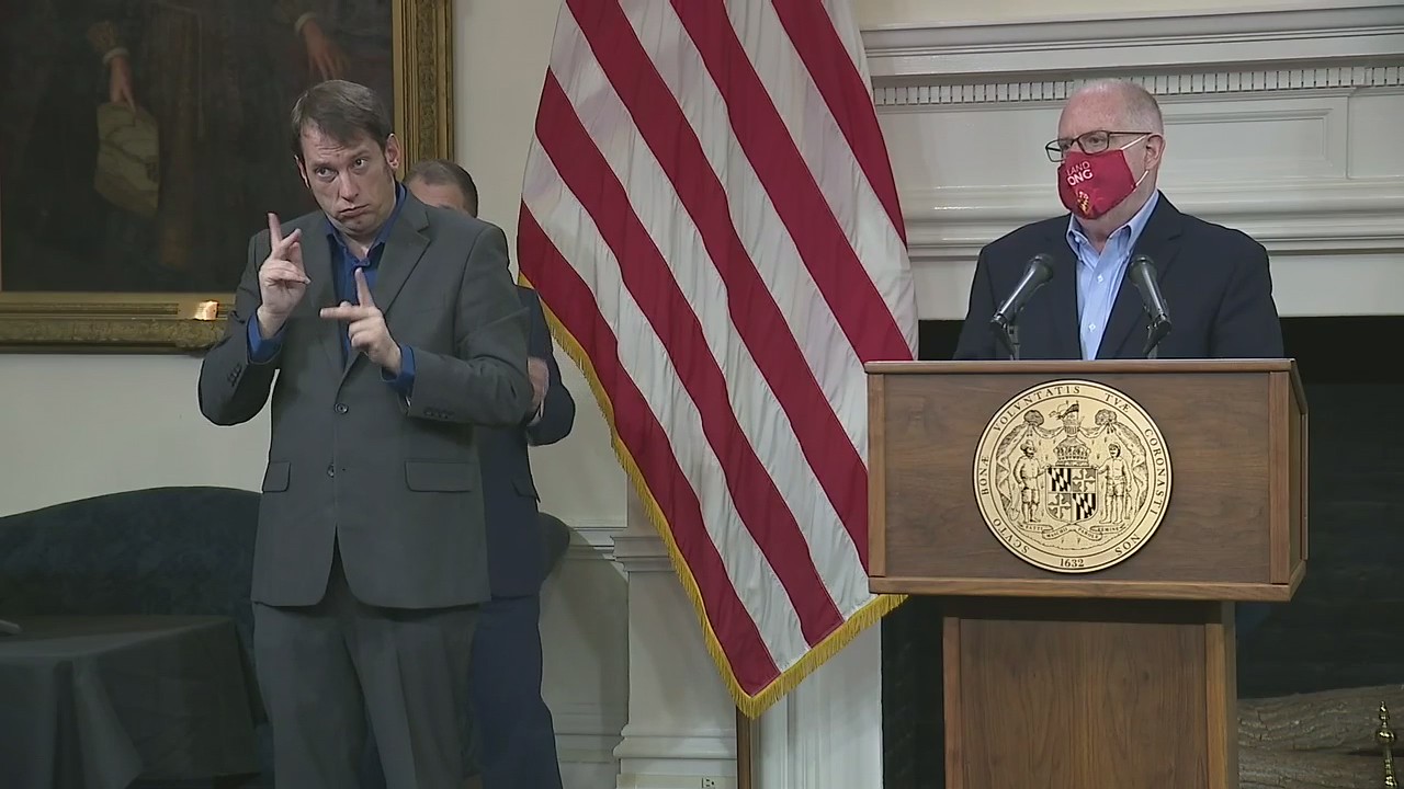 Maryland Governor Larry Hogan provides an update on the vaccination campaign