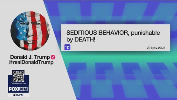 Trump calls Dem military video 'seditious behavior, punishable by death'