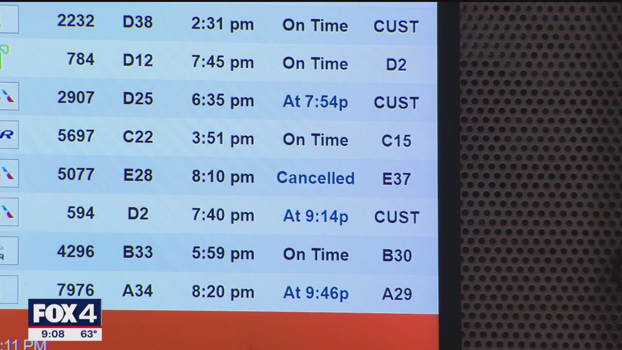 Rain and staffing cause delays at North Texas airports