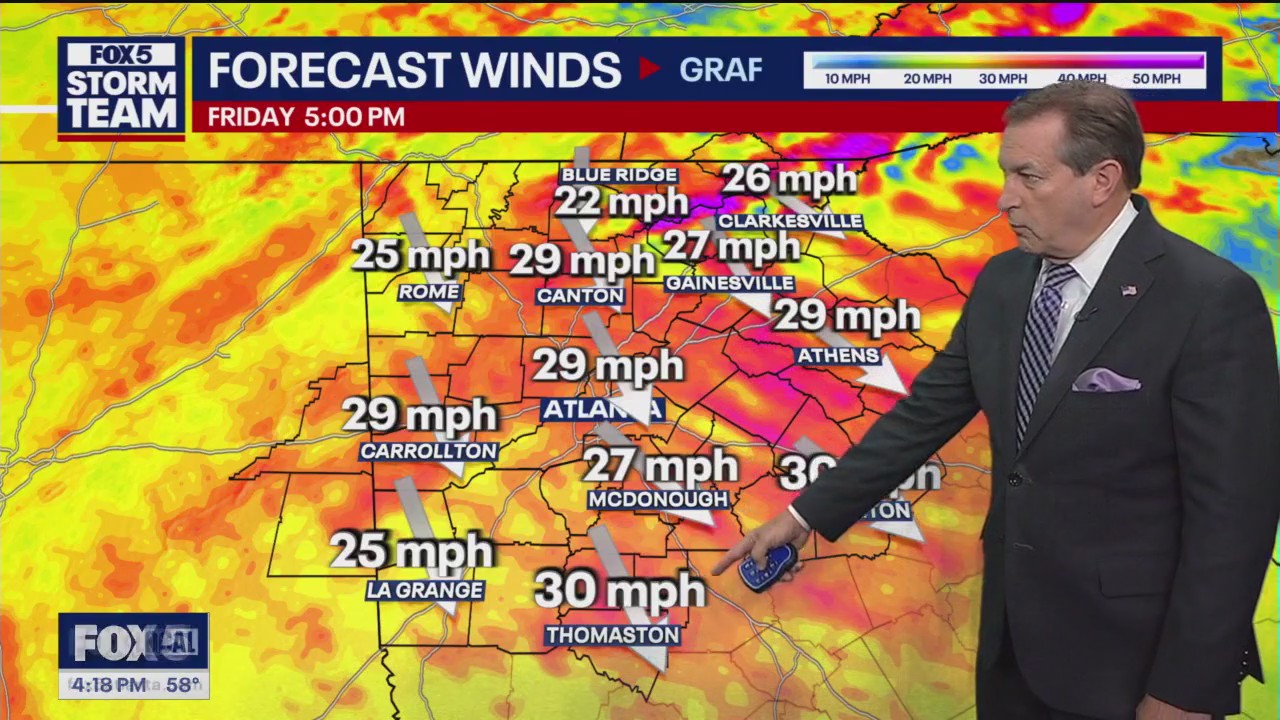 Thursday afternoon weather forecast | FOX 5 Atlanta