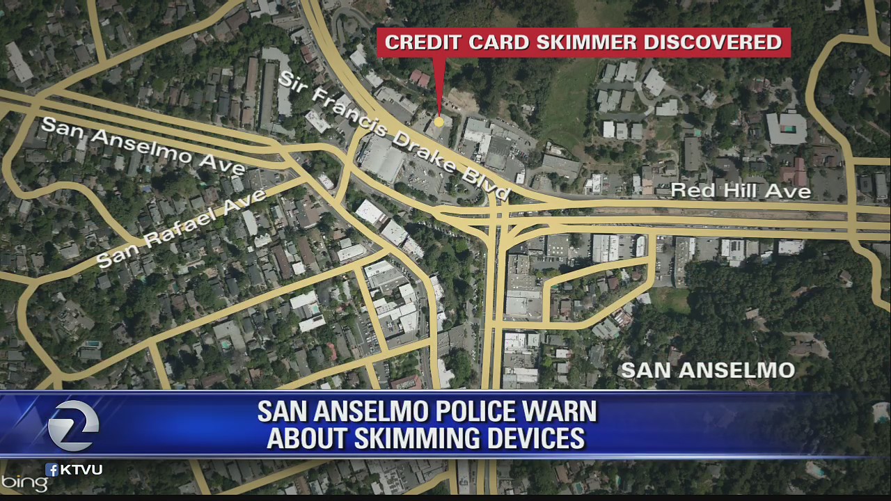 San Anselmo police warn public about skimming devices