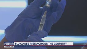 Flu cases rise across the country