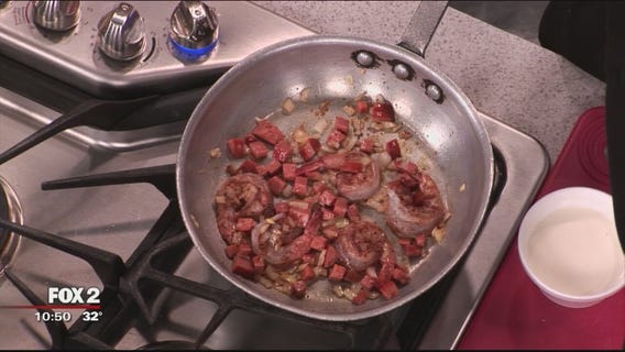 Beand and Cornbread's shrimp and grits recipe