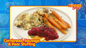 Cornbread, Sausage & Pear Stuffing | Dinner DeeAs
