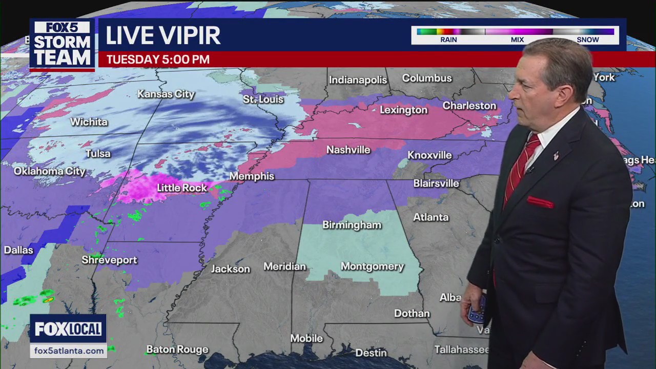 Snow to impact North Georgia