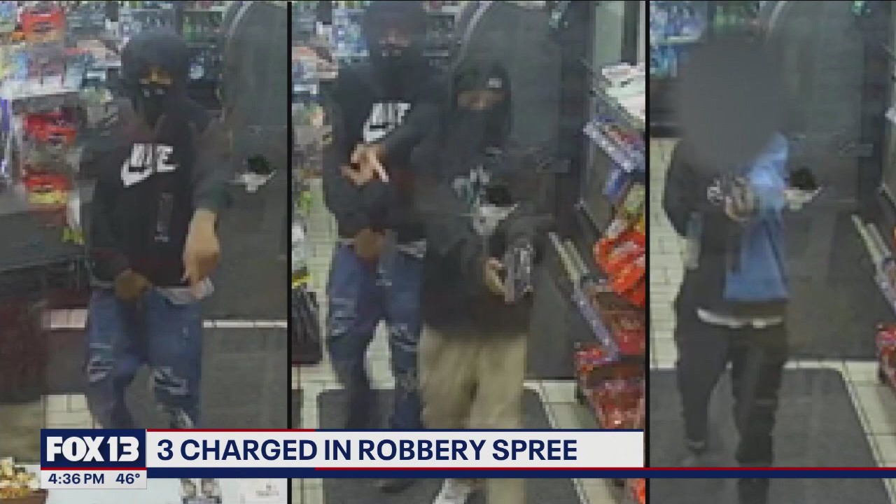 3 charged, including 14-year-old, in WA armed robbery spree | FOX 13 ...