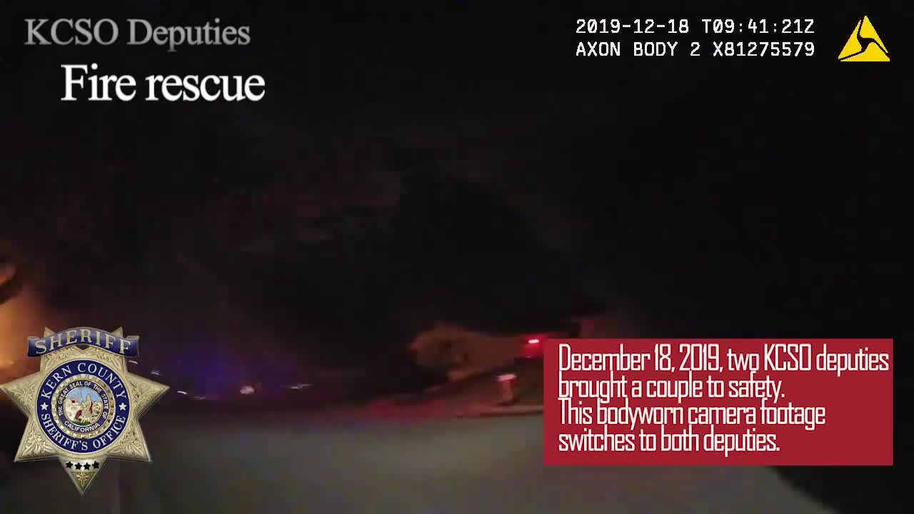 California police officers rescue elderly couple from house fire