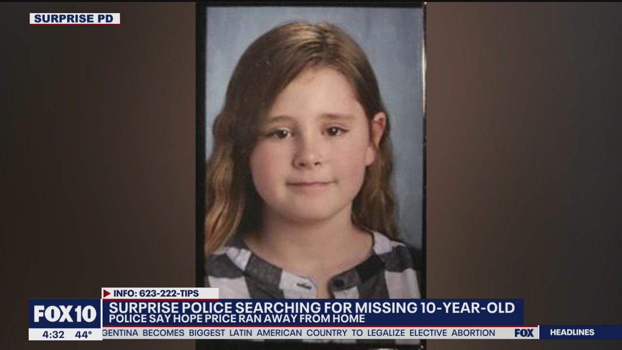 Surprise police searching for missing 10-year-old girl | FOX 10 Phoenix
