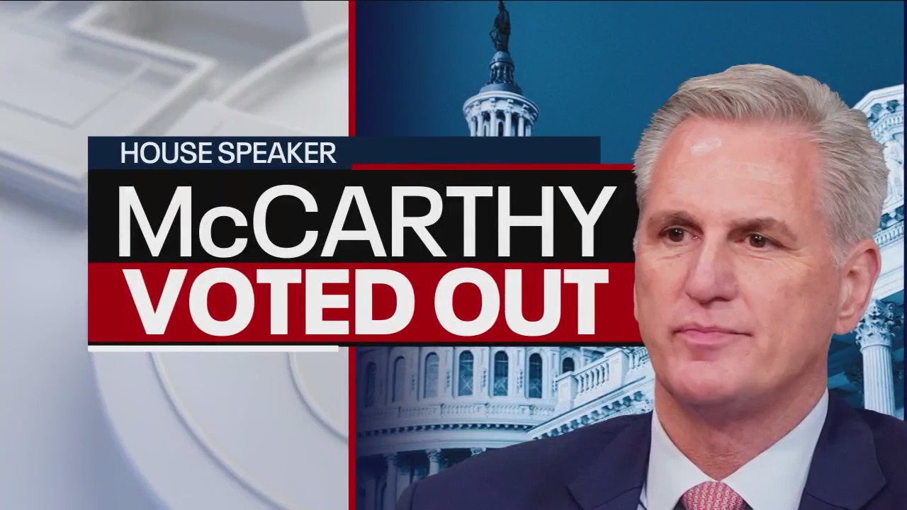 McCarthy becomes the first speaker ever to be ousted from the job in a House vote