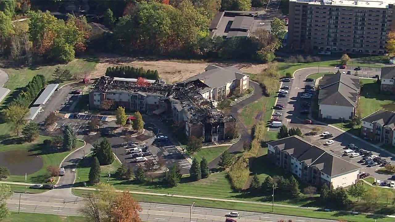 Watch: SkyFOX over aftermath of Southgate American House fire