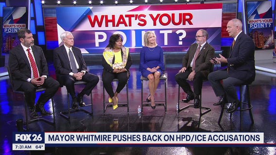 Mayor Whitmire pushes back on HPD/ICE accusations | What's Your Point?