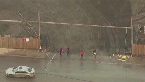 Residents protest plans for temporary migrant shelter in Brighton Park