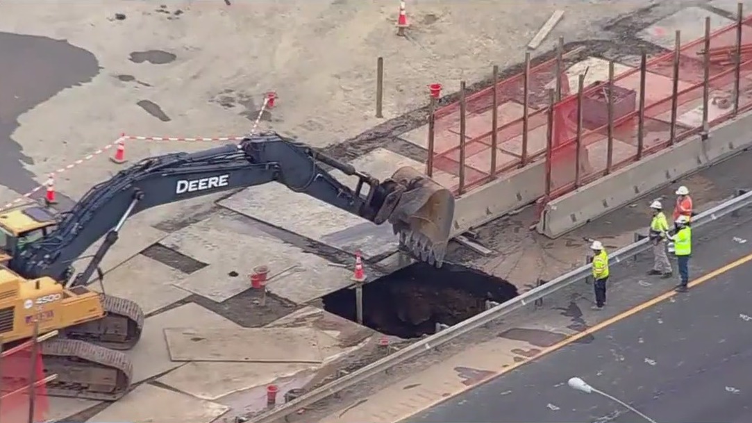 New sinkhole opens on I-80 in New Jersey