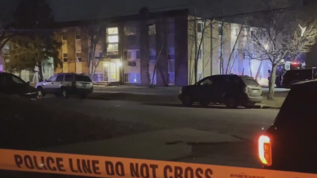 Large police presence outside St. Paul apartment