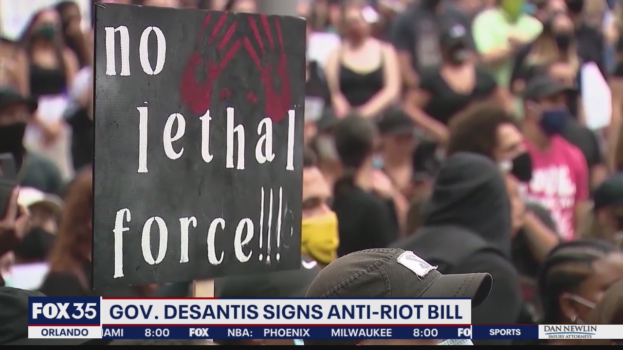 DeSantis signs anti-riot bill into law