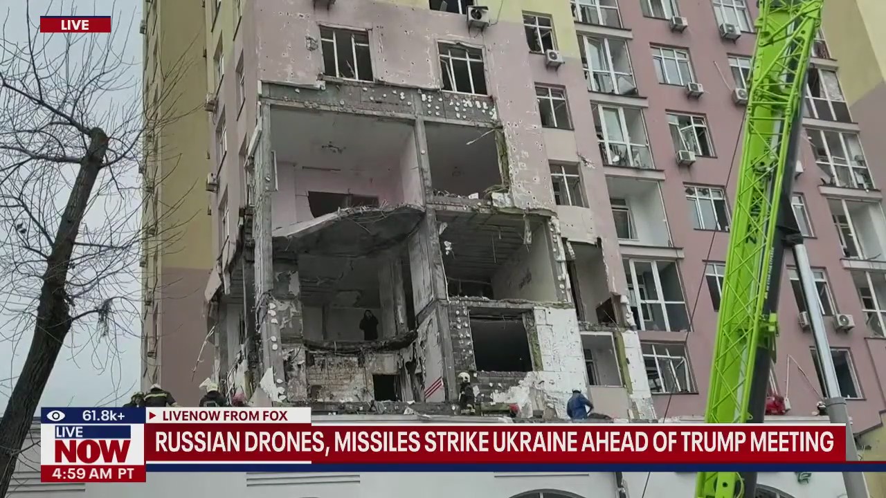 Russia strikes Ukraine ahead of Zelenskyy-Trump meeting