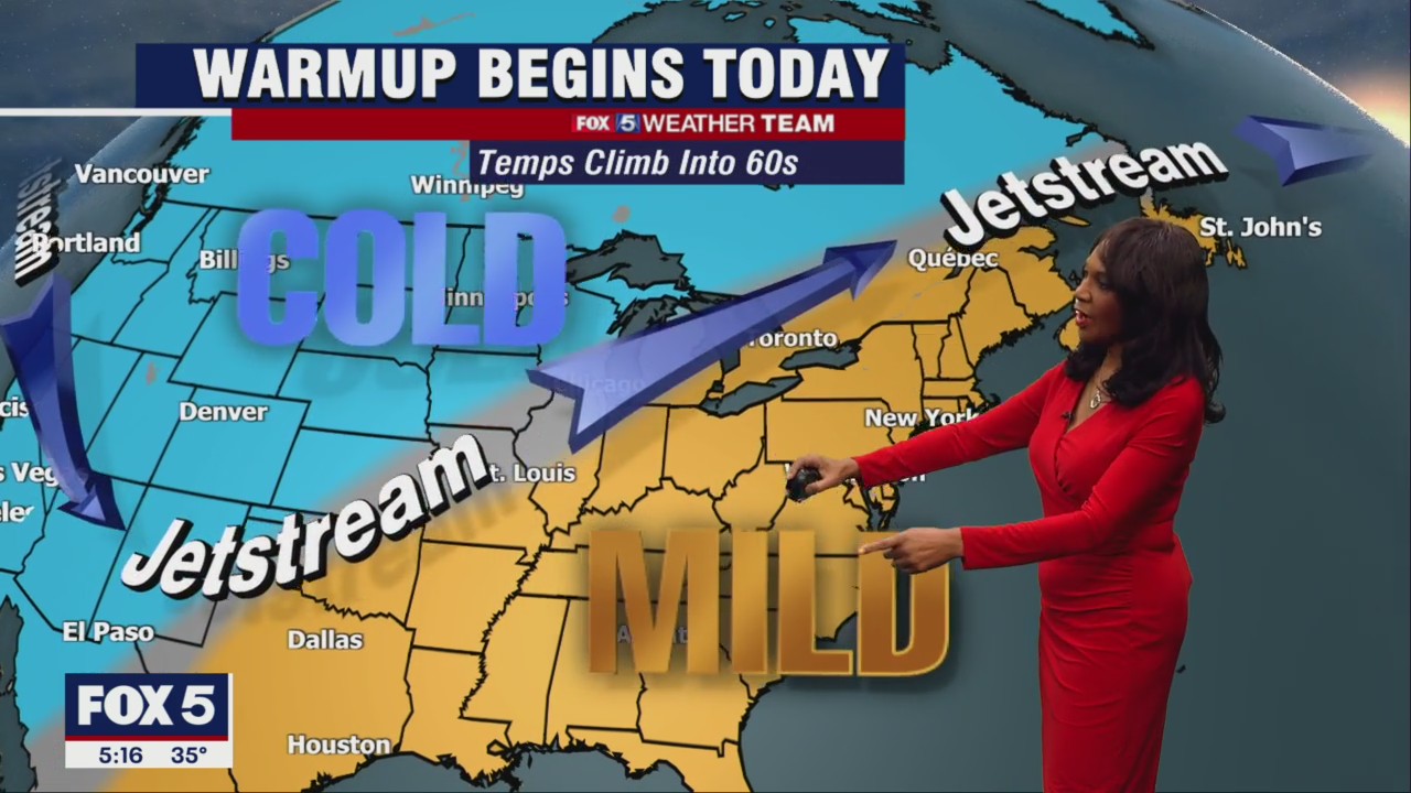 FOX 5 Weather forecast for Monday, February 21