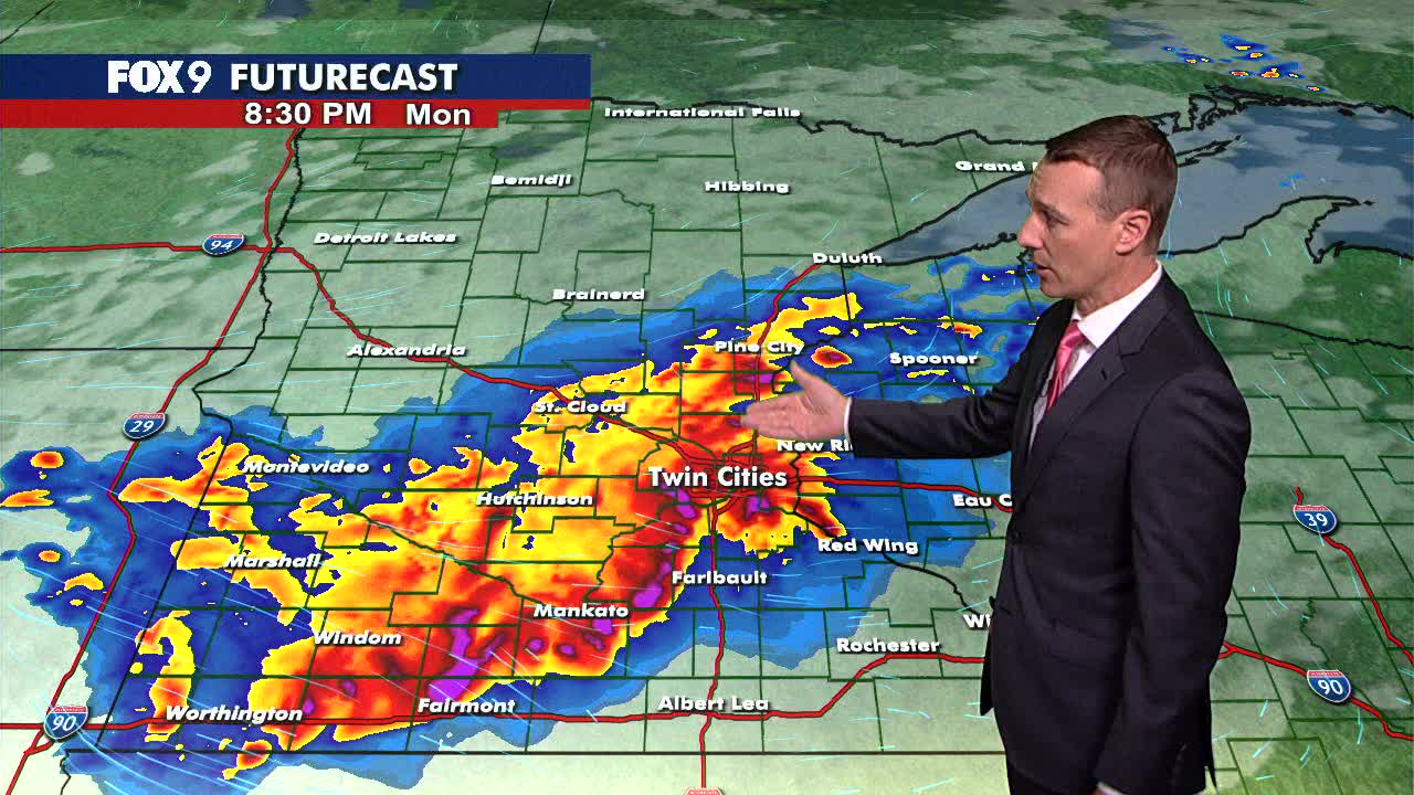 MN weather: Warm ahead of late day storms Monday | FOX 9 Minneapolis-St ...