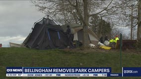 Bellingham crews remove campers from park for a third time