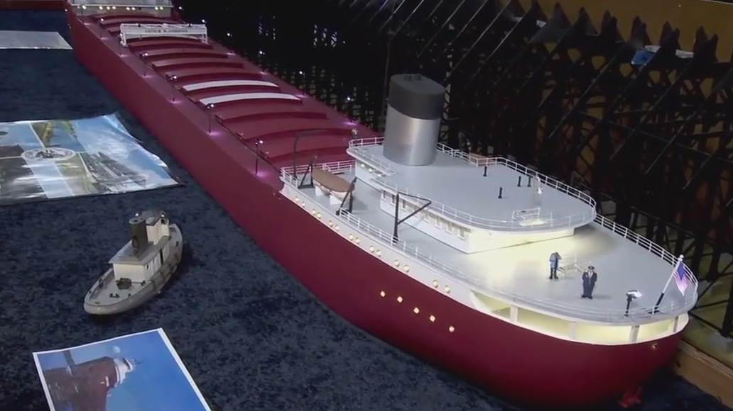 Arthur Anderson cargo ship replica at Model Railroad Museum