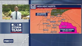 Monday midday weather forecast