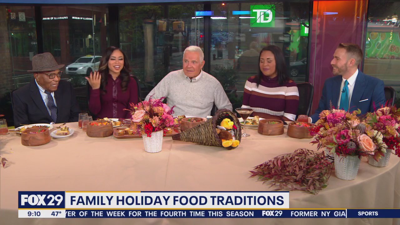 Alex Holley's family brings Thanksgiving dinner all the way from Texas