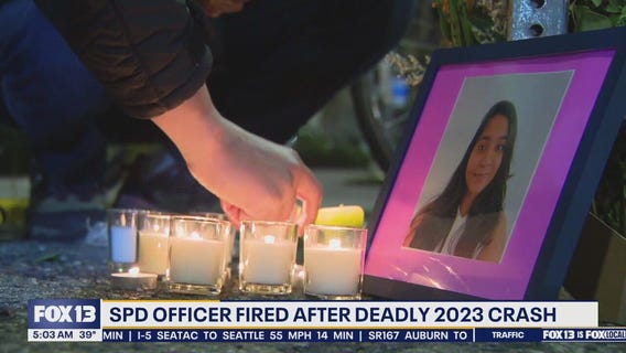 Seattle officer fired after crash that killed pedestrian