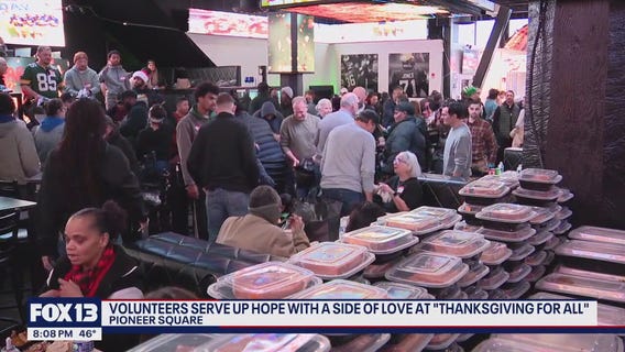 Seattle's 'Thanksgiving for All' draws hundreds